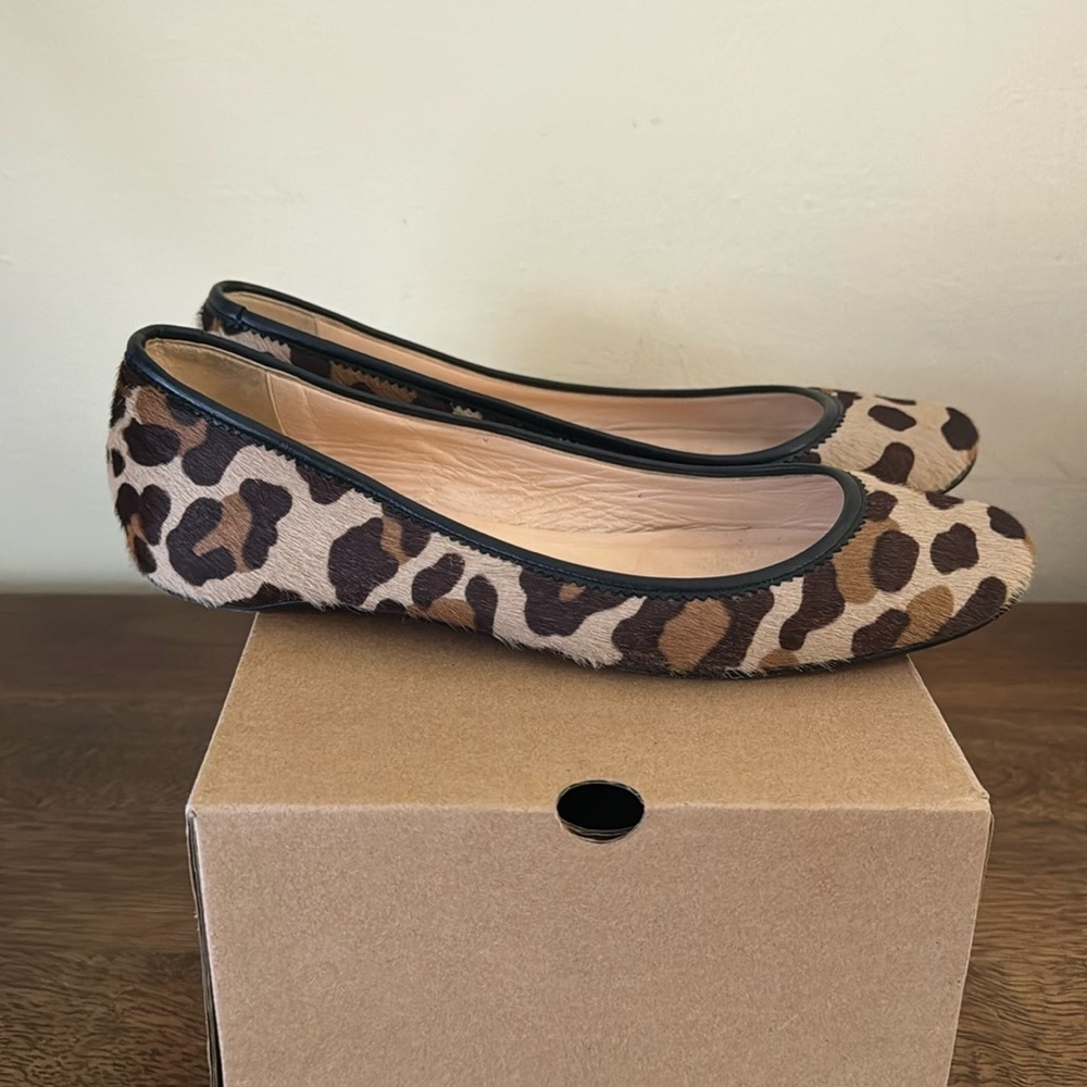 Christian Louboutin Leopard Pony Hair Ballet Flats Size 39 - Picture 9 of 9